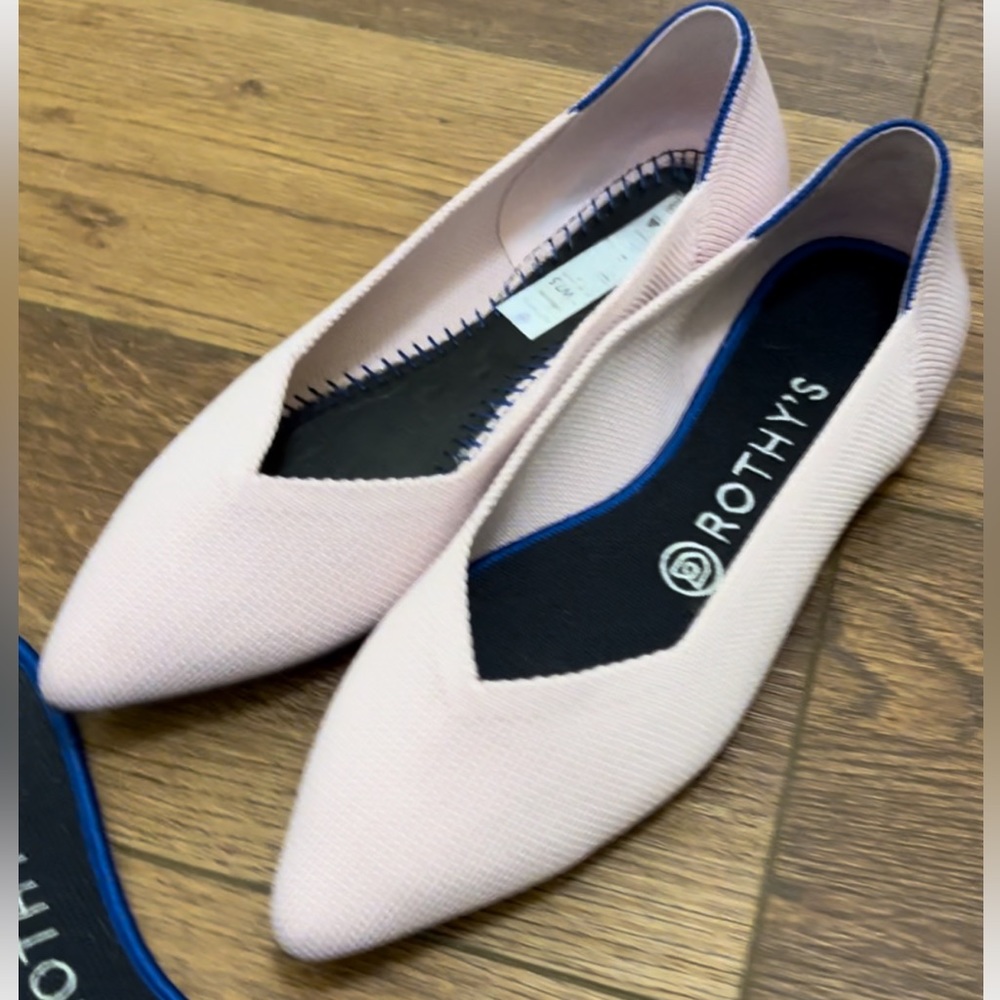 Rothy’s Petal Pink Points size 7.5